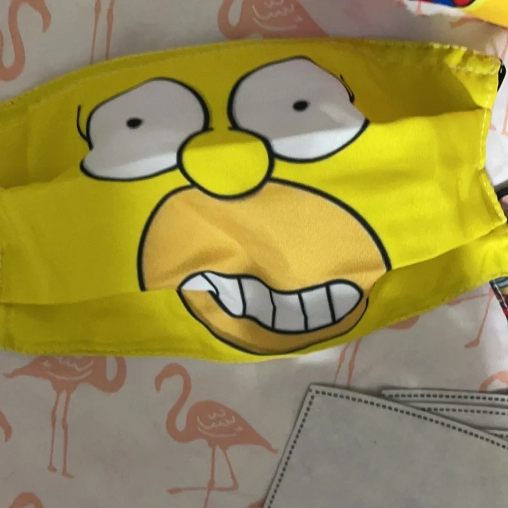 New set/3 Simpsons face masks